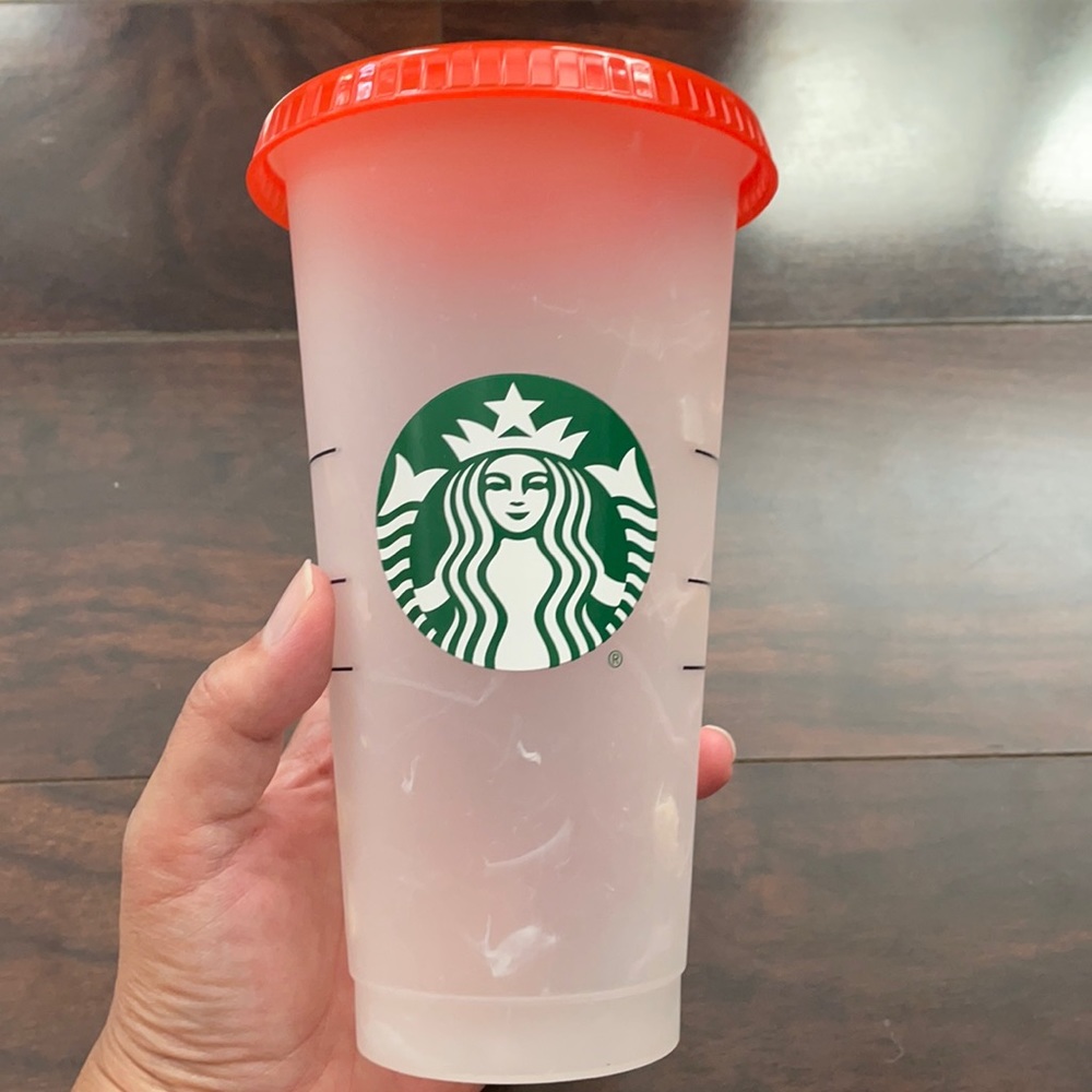 Starbucks Color Changing Swirl Reusable Cold Cup